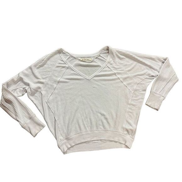 Free People Santa Clara Thermal Top Alabaster White Sz XS - Picture 3 of 11